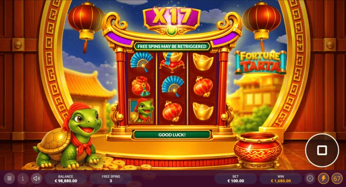 Fortune Tarta - način Free Spins z množiteljem